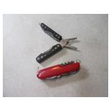 Gerber Clutch & RedMultitool Pocket Knives
