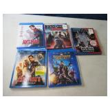 Lot (5) MARVEL BluRay Movies Clean