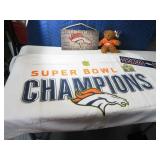 Lot (4) Broncos Signs~Bear~Towel New or EXC
