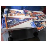 Lot (6) Vtg BRONCOS Pennants