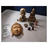 Lot (8pc) NEAT Budda~Monkey~Ceremonial Decor