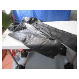 Black Leather sz3XL Chaps Riding Gear NICE