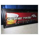 39"x16" Gametime BUDWEISER BRONCOS Mirror