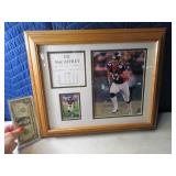 ED McCaffrey BRONCOS Framed Picture & Card SET