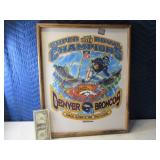 Framed SuperBowl Broncos MINT T-Shirt 1999