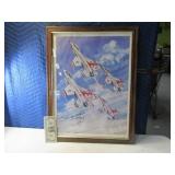 Signed USAF Thunderbirds Framed Poster? Art