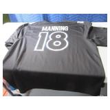 MANNING szXXL Black #18 Jersey Shirt EXC