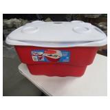 Red 50qt RUBBERMAID Ice Chest Cooler EXC