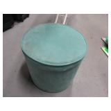 15" basic Turquoise Neat Storage Stool