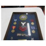 Navy Military Framed Medals & Patches