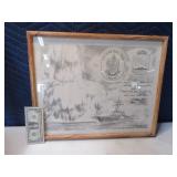 USS John Paul Jones Signed Navy Wall Art UNIQUE