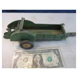 Early JOHN DEERE 9" Fertilizer Spreader Metal Toy