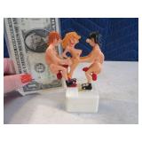Rare Plastic WindUp Sex 3way 3" Toy