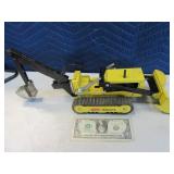 Early TONKA 18" Metal Trencher Digger Toy as is