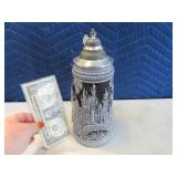 LtdEd KING German Blue Beer Stein EXC "A"