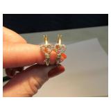 .925 Heart Bling Loop Earrings