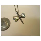 .925 DragonFly Pendant and Necklace Jewelry