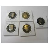 5pc 1989-1993 Kennedy Half Dollar Coin Proof