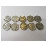 Lot (10) pre64 Silver Roosevelt Dimes *invest*