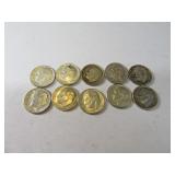 Lot (10) pre64 Silver Roosevelt Dimes *invest*
