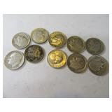 Lot (10) pre64 Silver Roosevelt Dimes *invest*