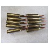 10rds 22-250 REM Loose Clean Ammo