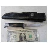 BUCK 102 Vtg 7" Knife w/ Sheath