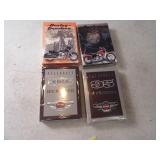Lot (4)  Unopened HARLEY Themed Playing Cards