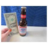 BUDWEISER Unique poly Bottle Lighter as is