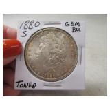1880s Toned Morgan Silver Dollar Beautiful