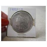 1883s Morgan Silver Dollar Coin sleeved