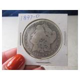 1897o Morgan Silver Dollar Coin circulated