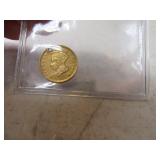 1874 US Gold Dollar Authentic Coin "holed"