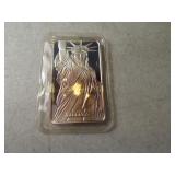 One Ounce Troy Silver US Ingot LIBERTY