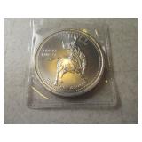 1oz Troy Silver BEAR & BULL Market Comm Ingot Coin