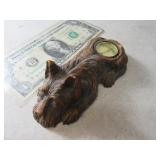 Unique Antique 5" Scotty Dog Thermometer Desktop