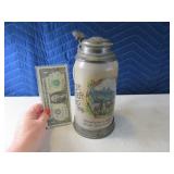 Rare 1906 German Stein Hunter Gun Top Germany