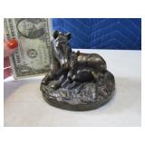 Bronze #d e/5000 Horse w/ Baby 4.5" Sculpture