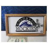 CO ROCKIES License Plate Wall Clock EXC