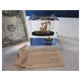 Vtg Desktop Oil Rig Drilling Advert Paper Weight