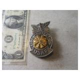Vintage USAF Fire Protection Metal Badge Air Force