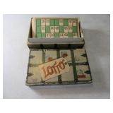 Early LOTTO wood piece Board Type Game
