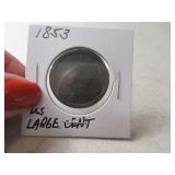 1853 Large US Cent Coin