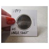 1847 Large US Cent Coin