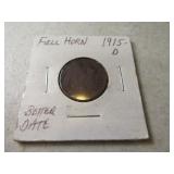 1915d FULL HORN Buffalo Nickel