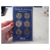 6pc Susan B Anthony Collectors $1 Coin SET