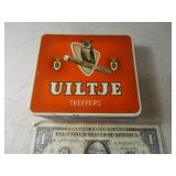 UILTJE Tin Metal OWL Themed Cigar Box
