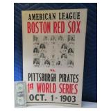 1903 Pirates v Red Sox World Series Poster Repop