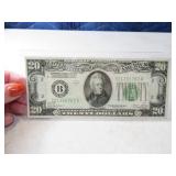 1928 $20 Federal Reserve Note Bill US Currency