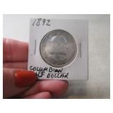 1892 Columbian silver Half Dollar Coin